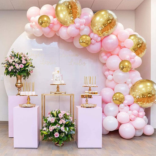 Picture of BALLOON GARLAND PASTEL PINK SET